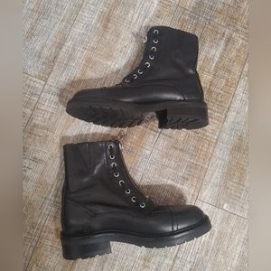 All Saints Ariel Women Black Leather Combat boots size EUR 36 US 6